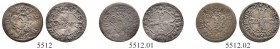 SCHWEIZ. GRAUBÜNDEN. Die Münzen der Herrschaft Haldenstein. Gubert von Salis, 1722-1737. Lot. Bluzger 1734, Haldenstein. (2, geteilte vollständige Jah...