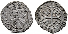 SCHWEIZ. NEUENBURG / NEUCHÂTEL. Heinrich I. 1573-1595. Vierer (Halbkreuzer) o. J., Neuchâtel. Gekröntes, viergeteiltes Wappen Rv. Ankerkreuz, in den W...