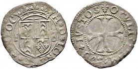 SCHWEIZ. NEUENBURG / NEUCHÂTEL. Heinrich II. 1595-1663. Halbbatzen 1613, Neuchâtel. Gekröntes, viergeteiltes Wappen zwischen 1 - 3. H * D * LONG * C *...