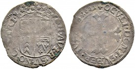 SCHWEIZ. NEUENBURG / NEUCHÂTEL. Heinrich II. 1595-1663. Batzen 1621, Neuchâtel. Variante mit minderer Jahreszahl (2) - 1, das vierteilige Wappen einfa...
