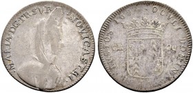 SCHWEIZ. NEUENBURG / NEUCHÂTEL. Marie de Nemours. 1694-1707. 20 Kreuzer 1694, Neuchâtel. 4.55 g. DWM 143 var. D.T. 1649. HMZ 2-693a. Sehr selten / Ver...