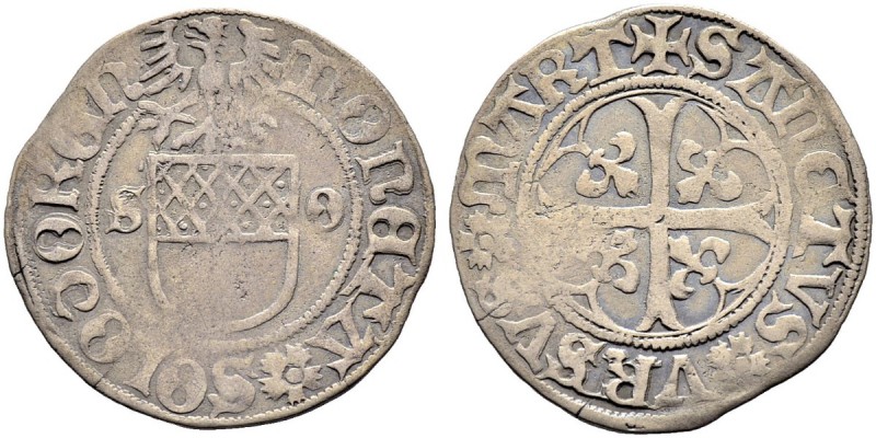 SCHWEIZ. SOLOTHURN. Batzen o. J., Solothurn. Spanisches Wappen zwischen S -O, di...