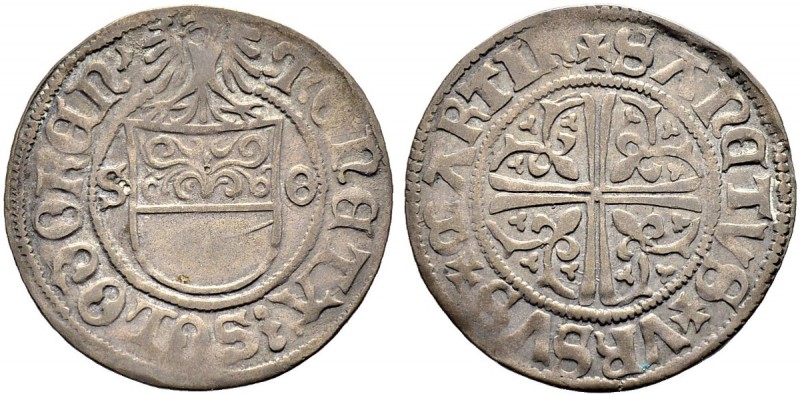 SCHWEIZ. SOLOTHURN. Batzen o. J., Solothurn. Spanisches Wappen zwischen S -O, di...