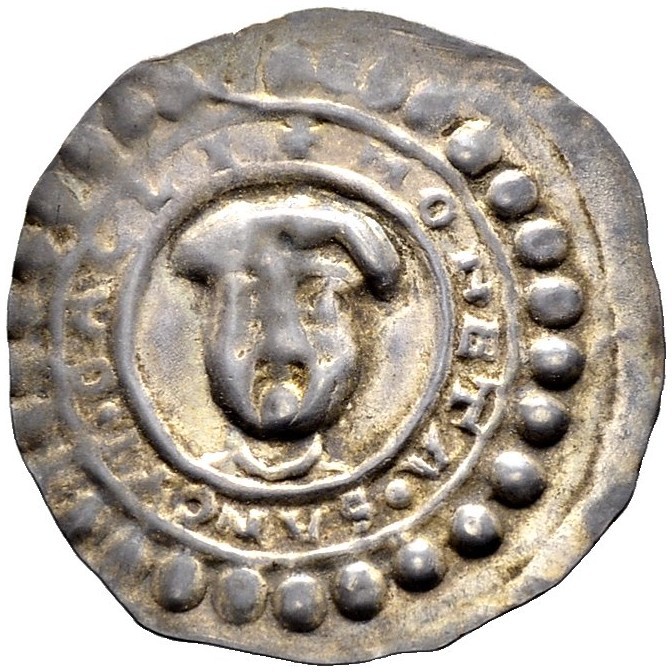 SCHWEIZ. ST. GALLEN. Die Münzen der Abtei St. Gallen. Runder Pfennig o. J., St. ...