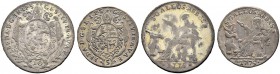 SCHWEIZ. ST. GALLEN. Die Münzen der Abtei St. Gallen. Beda Angehrn von Hagenwil, 1767-1796. Lot. 10 Kreuzer 1775, Münzstätte des Klosters & 5 Kreuzer ...