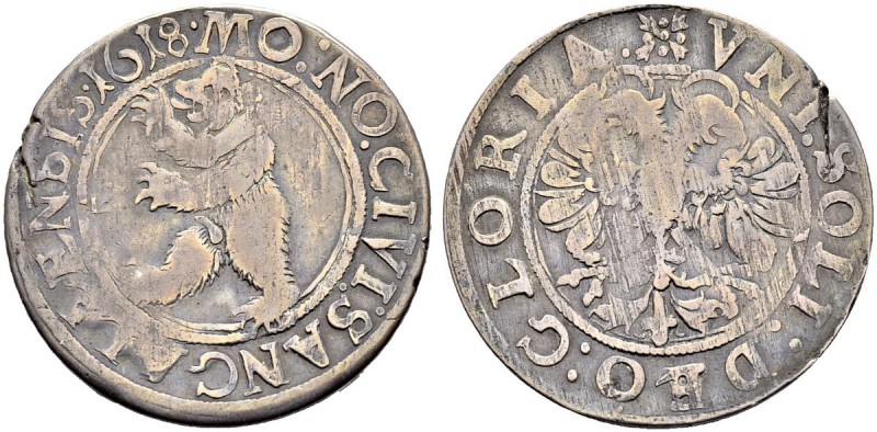 SCHWEIZ. ST. GALLEN. Die Münzen von Stadt und Kanton St. Gallen. Dicken 1618, St...