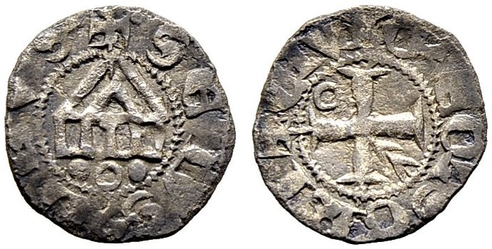 SCHWEIZ. WAADT / VAUD. Aimon de Cossonay, 1355-1375. Obole o. J., Lausanne. Typ ...