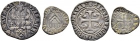 SCHWEIZ. WAADT / VAUD. Guillaume de Monthonay, 1394-1406. Lot. Demi Gros o. J., Lausanne & Denier o. J. HMZ 1-491a (dieses Expl. Abgebildet), 1-495a. ...