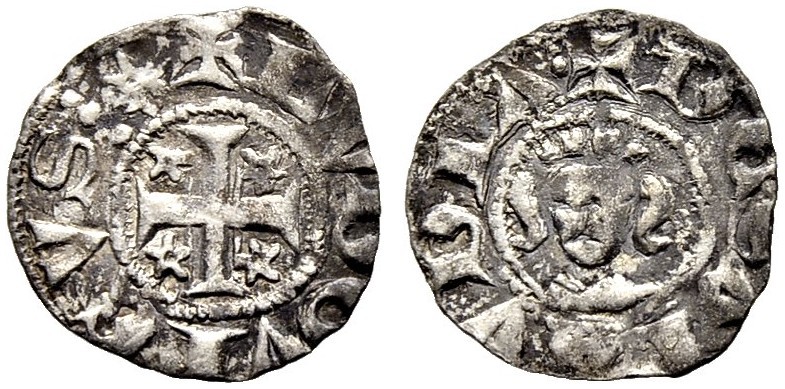 SCHWEIZ. WAADT / VAUD. Barone der Waadt in Nyon. Ludwig II. 1302-1349. Obole o. ...