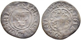 SCHWEIZ. WALLIS / VALAIS. Philipp de Platea, 1522-1529. Quart (Fünfer) o. J., Sitten. Wappen. Rv. Blumenkreuz. 0.67 g. Palézieux 82-84 var. HMZ 2-1030...