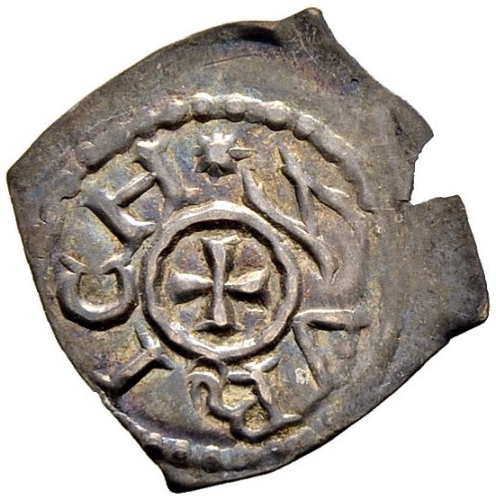 SCHWEIZ. ZÜRICH. Fraumünsterabtei. Vierzipfliger Pfennig o. J., Zürich. Kleines ...