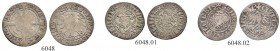 SCHWEIZ. ZÜRICH. Zürich, Stadt. Lot. Schilling 1526, Zürich. Variante ohne Bogeneinfassung & Sechser o. J. (2 Varianten, gotische Um­schriften). HMZ 2...