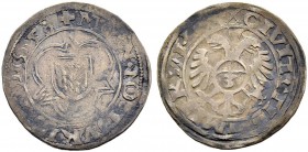 SCHWEIZ. ZÜRICH. Zürich, Stadt. Groschen 1558, Zürich. Variante mit Jahreszahl beidseitig. Mzmstr. Gutenson. 2.68 g. Hürlimann -. HMZ 2-1128h. Sehr se...