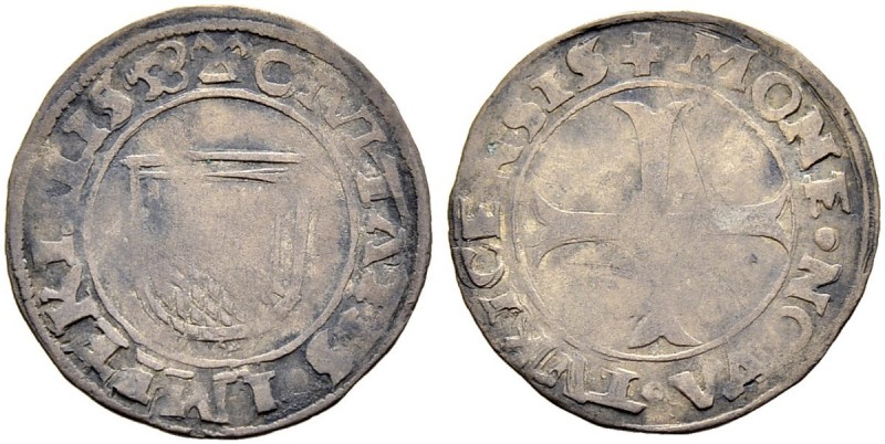 SCHWEIZ. ZÜRICH. Zürich, Stadt. Halbbatzen 1558, Zürich. Variante mit Mzz. Von M...
