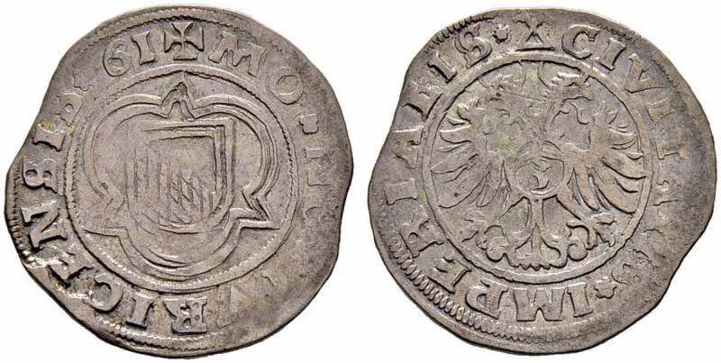 SCHWEIZ. ZÜRICH. Zürich, Stadt. Groschen 1561, Zürich. Variante, welche nur die ...