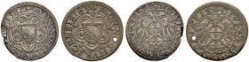 SCHWEIZ. ZÜRICH. Zürich, Stadt. Lot. Groschen 1561, Zürich & Groschen 1563. Beide Mzmstr. Stampfer. Hürlimann 996 var., 999. HMZ 2-1128p, q. Selten / ...