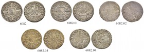 SCHWEIZ. ZÜRICH. Zürich, Stadt. Lot. Schilling 1589, Zürich. Drei Varianten. Schilling 1591 & Schilling 1593. HMZ 2-1130n-q. Schön-fast vorzüglich / F...