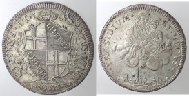 Bologna. Governo Popolare. 1796-1797. Scudo da 10 Paoli 1796. Ag.