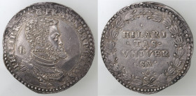 Napoli. Filippo II. 1554-1556. Ducato. Ag. Da principe.