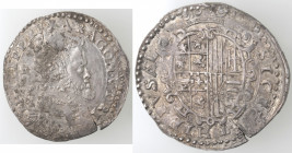 Napoli. Filippo II. 1556-1598. Mezzo Ducato. Ag.