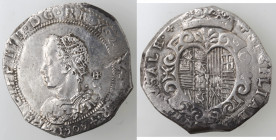 Napoli. Filippo III. 1598-1621. Mezzo Ducato 1909 invece di 1609. Ag.