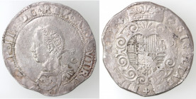 Napoli. Filippo III. 1598-1621. Mezzo Ducato 0I6I invece di 1610. Ag.