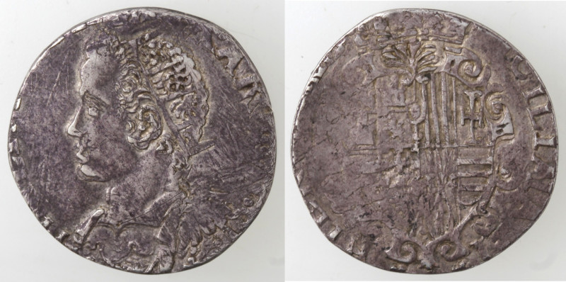 Zecche Italiane. Napoli. Filippo III. 1598-1621. Tarì. Senza sigle. Ag. Mag. 13....