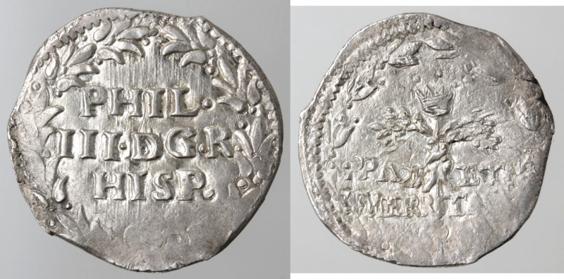 Zecche Italiane. Napoli. Filippo III. 1598-1621. 3 Cinquine. Ag. Mag. 27. Peso g...