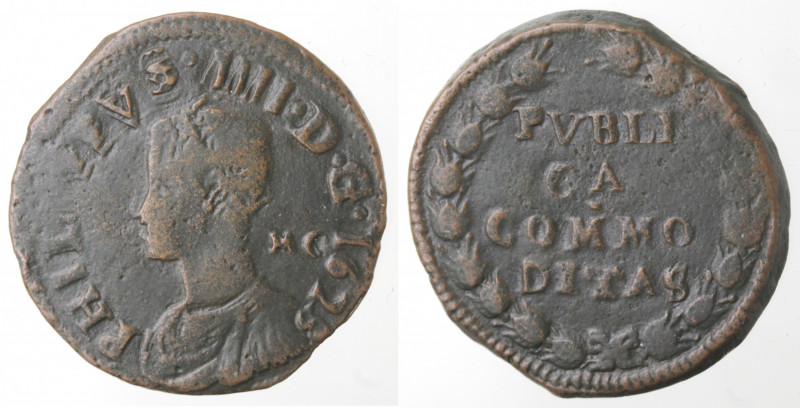 Zecche Italiane. Napoli. Filippo IV. 1621-1665. Pubblica 1623. Ae. Mag. 45. Peso...