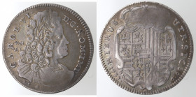 Napoli. Carlo VI. 1711-1734. Mezza Piastra 1733. Ag.