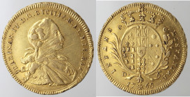 Napoli. Ferdinando IV. 1759-1799. 6 Ducati 1768 Senza sigle. Au.