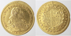 Napoli. Ferdinando IV. 1759-1798. 6 Ducati 1773. Au.