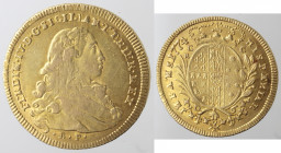 Napoli. Ferdinando IV. 1759-1799. 6 Ducati 1774. Au.
