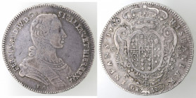 Napoli. Ferdinando IV. 1759-1798. Piastra 1766. Ag. 