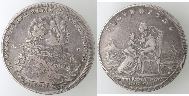 Zecche Italiane. Napoli. Ferdinando IV. 1759-1798. Piastra 1772. Ag. FERDINANDVS...
