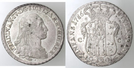 Napoli. Ferdinando IV. 1759-1798. Piastra 1786 P punto. Ag.