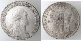 Napoli. Ferdinando IV. 1759-1798. Piastra 1793. Ag.