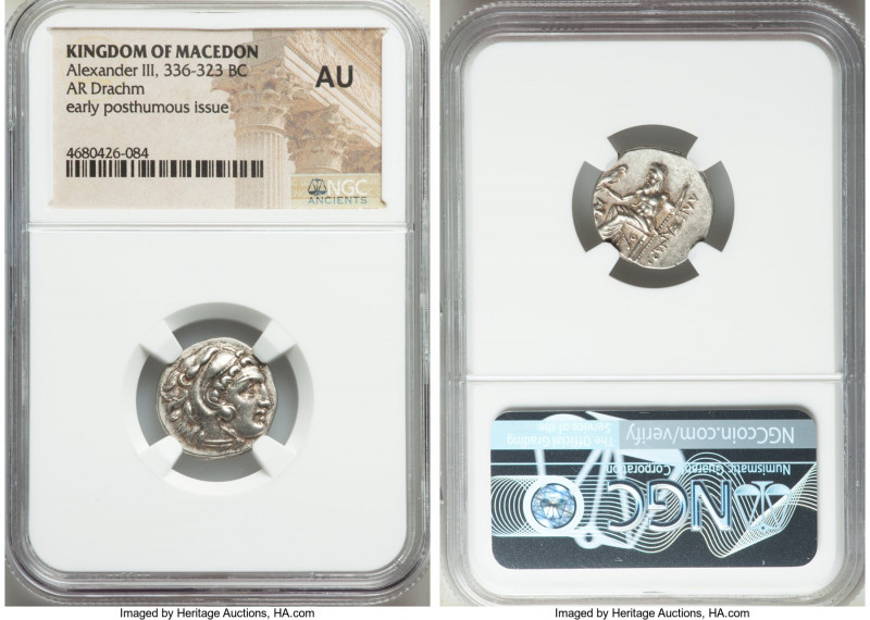 MACEDONIAN KINGDOM. Alexander III the Great (336-323 BC). AR drachm (17mm, 7h). ...