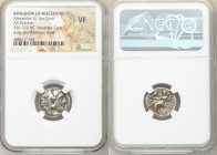 MACEDONIAN KINGDOM. Alexander III the Great (336-323 BC). AR drachm (17mm, 12h). NGC VF. Posthumous issue of 'Colophon', ca. 310-301 BC. Head of Herac...