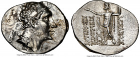 BITHYNIAN KINGDOM. Nicomedes IV (94-74 BC.) AR tetradrachm (37mm, 14.99 gm, 11h). NGC MS 4/5 - 3/5. Nikomedia, Dated BE 208 (91/0 BC). Diademed head o...