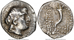 SELEUCID KINGDOM. Demetrius I Soter (162-150 BC). AR drachm (15mm, 2h). NGC Fine, scratch. Antioch on the Orontes, dated Seleucid Era 162 (151/0 BC). ...