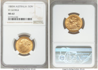 Victoria gold "St. George" Sovereign 1880-M MS62 NGC, Melbourne mint, KM7. AGW 0.2355 oz. 

HID09801242017

© 2020 Heritage Auctions | All Rights ...