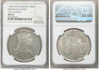 Maria Theresa Taler 1780-Dated (1817-1833) AU55 NGC, Venice mint, Hafner-37a. 

HID09801242017

© 2020 Heritage Auctions | All Rights Reserved