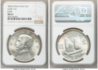 Republic Sun Yat-sen "Junk" Dollar Year 23 (1934) MS61 NGC, KM-Y345, L&M-110. 

HID09801242017

© 2020 Heritage Auctions | All Rights Reserved