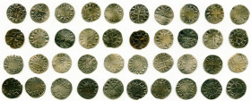 20-Piece Lot of Uncertified Assorted Deniers ND (12th-13th Century) VF, Includes: (14) Le Marche, (3) Deols and (3) St. Martial. Average size 18.7mm. ...