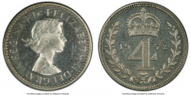 Elizabeth II 4-Piece Certified Prooflike Maundy Set 1972 PCGS, 1) Penny - PL65, KM898 2) 2 Pence - PL64, KM899 3) 3 Pence - PL63, KM901 4) 4 Pence - P...