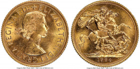 Elizabeth II gold Sovereign 1964 MS64 NGC, KM908. AGW 0.2355 oz. 

HID09801242017

© 2020 Heritage Auctions | All Rights Reserved