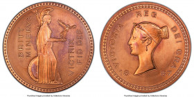 Victoria 3-Piece Lot of Certified INA Retro Fantasy Issue Crowns 1887-Dated (2008) PCGS, 1) copper Crown - PR67 Red 2) brass Crown - PR67 3) nickel-pl...