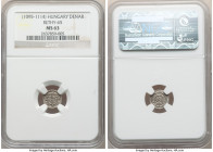 Coloman Denar ND (1095-1114) MS63 NGC, CNH-65. 11mm. 

HID09801242017

© 2020 Heritage Auctions | All Rights Reserved