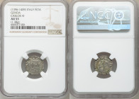 Genoa. Carlos VI Petachina ND (1396-1409) AU53 NGC, Biaggi-883. 16mm. 1.38gm. 

HID09801242017

© 2020 Heritage Auctions | All Rights Reserved